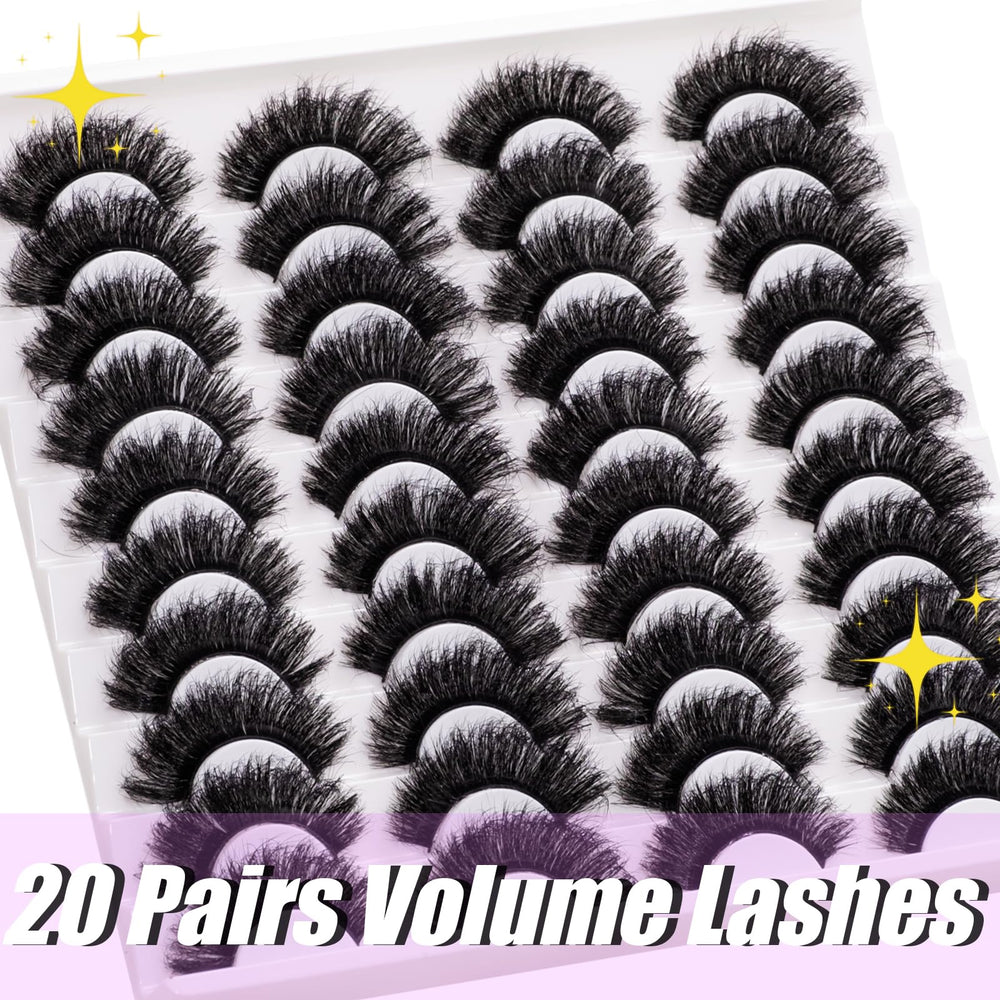 Wikbik Mink Lashes Fluffy 20mm Stirps delivering dramatic yet wearable volume