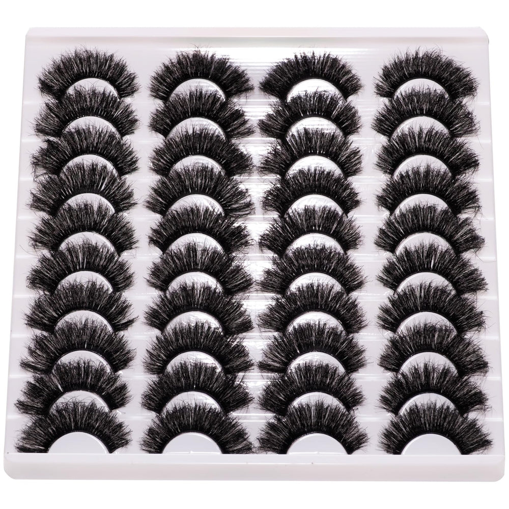 Wikbik Mink Lashes Fluffy 20mm Stirps with flexible band for easy application
