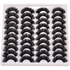 Wikbik Mink Lashes Fluffy 20mm Stirps with flexible band for easy application