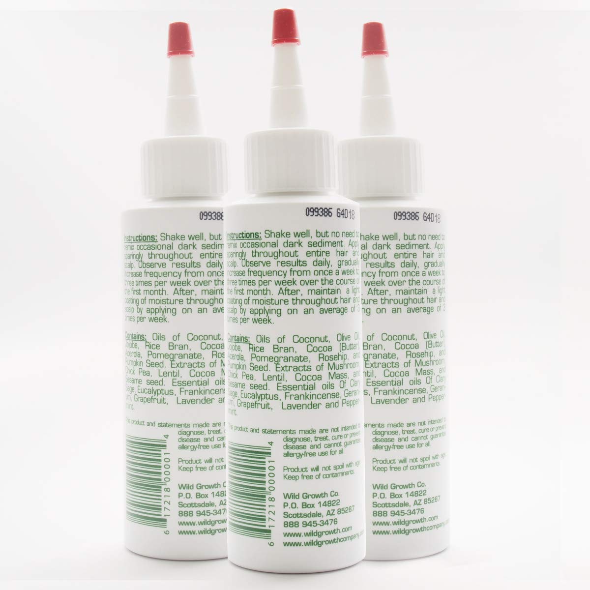 Wild Growth Hair Oil 3pcs set closeup for smoother styling and conditioning.