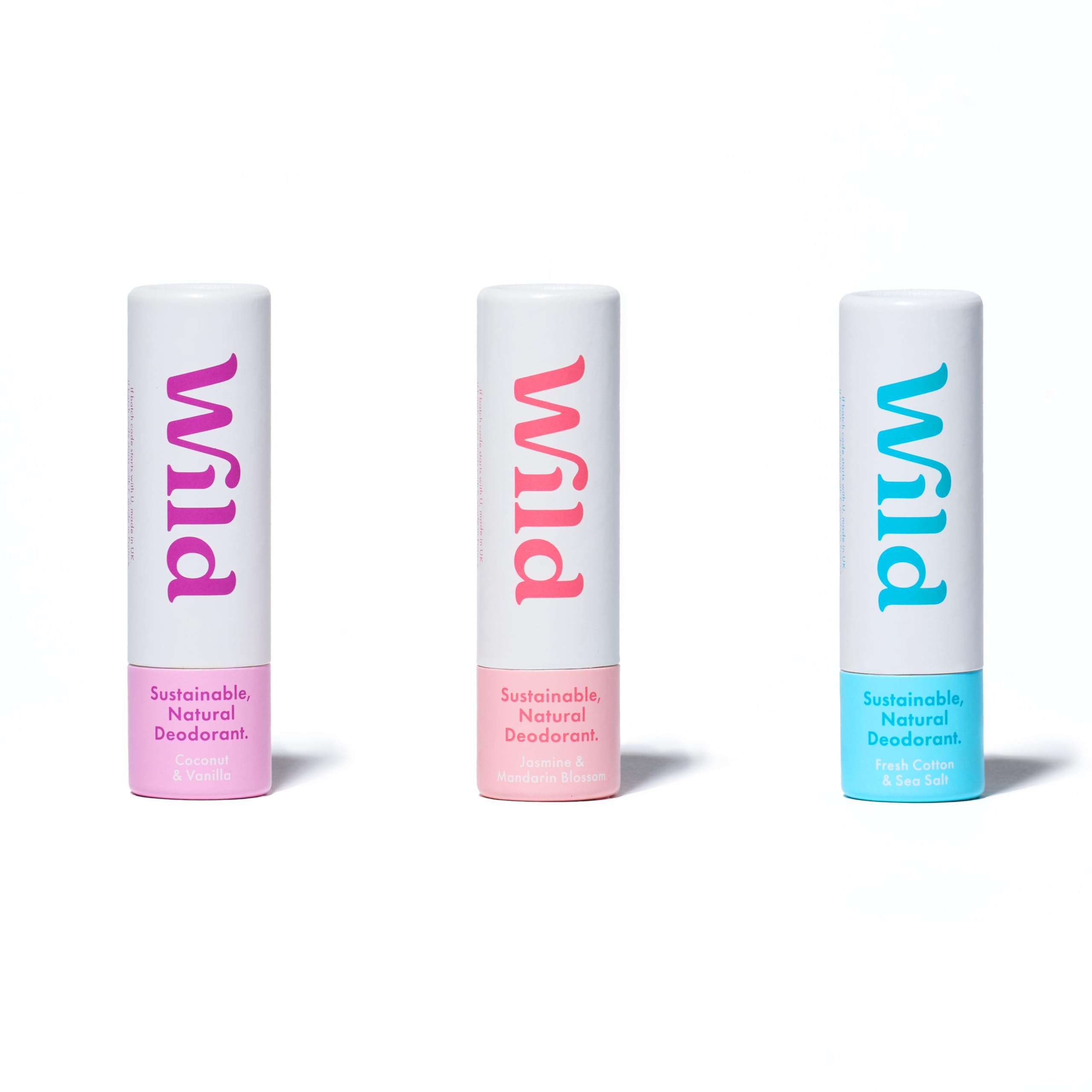 Wild three-scent mini deodorant pack for travel and daily freshness.