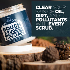 Wild Mountain Kaolin clay texture closeup emphasizes gentle skin refinement.