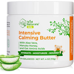 Wild Naturals Baby Eczema Cream bottle shows gentle, baby-safe formula for sensitive skin
