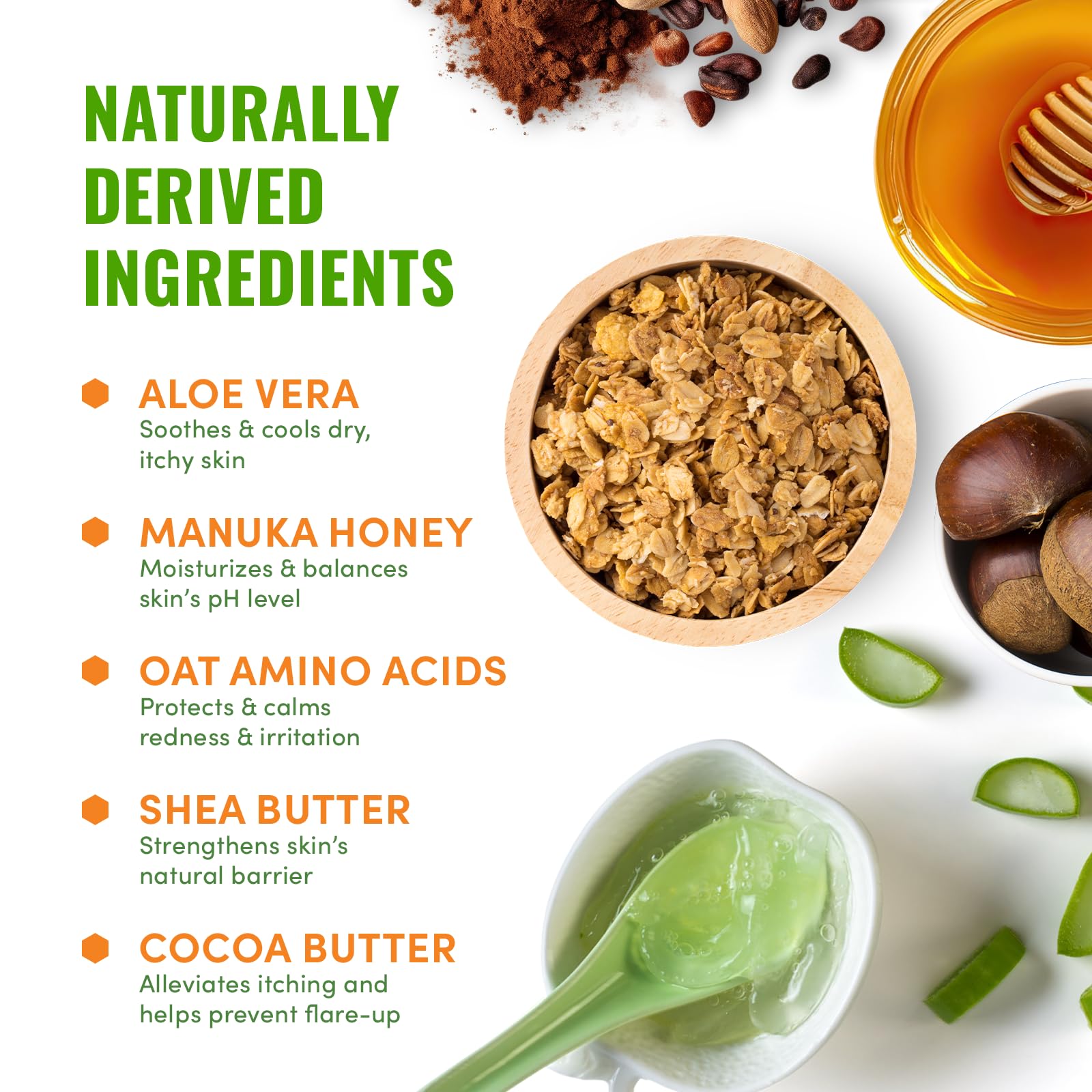 Wild Naturals Baby Eczema Cream ingredients list emphasizes safe, premium botanicals for delicate baby skin
