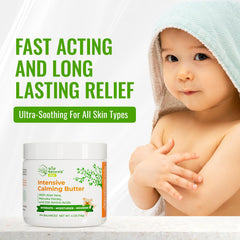 Wild Naturals Baby Eczema Cream texture closeup shows fast-absorbing, non-greasy care