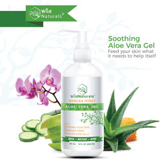 Wild Naturals Aloe Vera Gel – application douce pour visage et corps