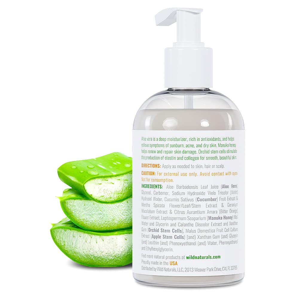 Wild Naturals Aloe Vera Gel – fabrication aux etats-unis