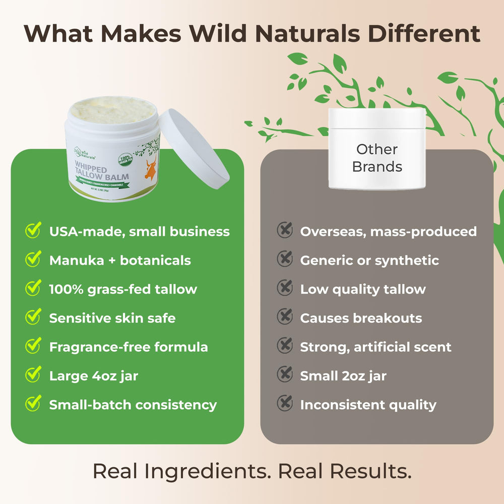 Wild Naturals made in USA label on packaging