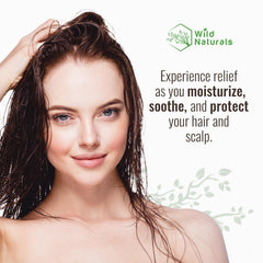 Wild Naturals Manuka Honey Conditioner bottle pour, hydrating hair nourishment.
