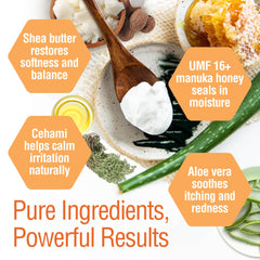 Wild Naturals Manuka Honey Moisturizer label info emphasizes clean ingredients