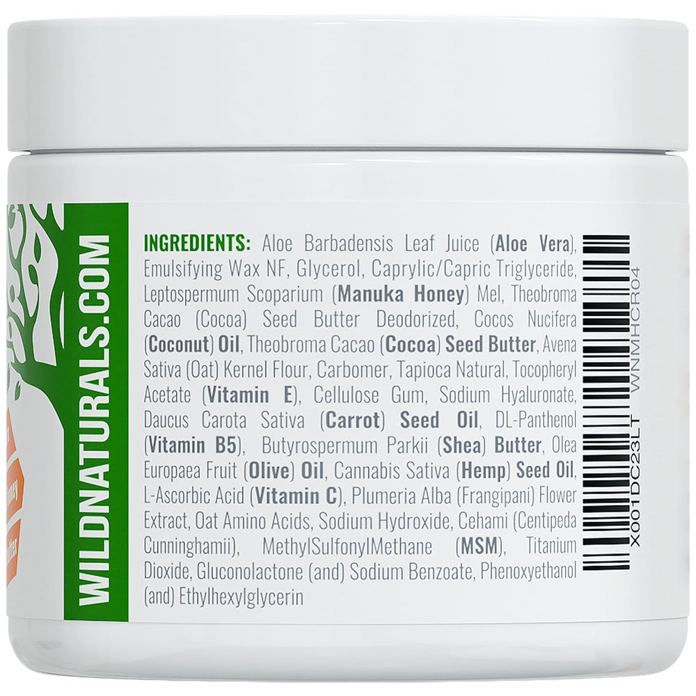 Wild Naturals Manuka Honey Moisturizer non-greasy finish on skin for comfortable wear