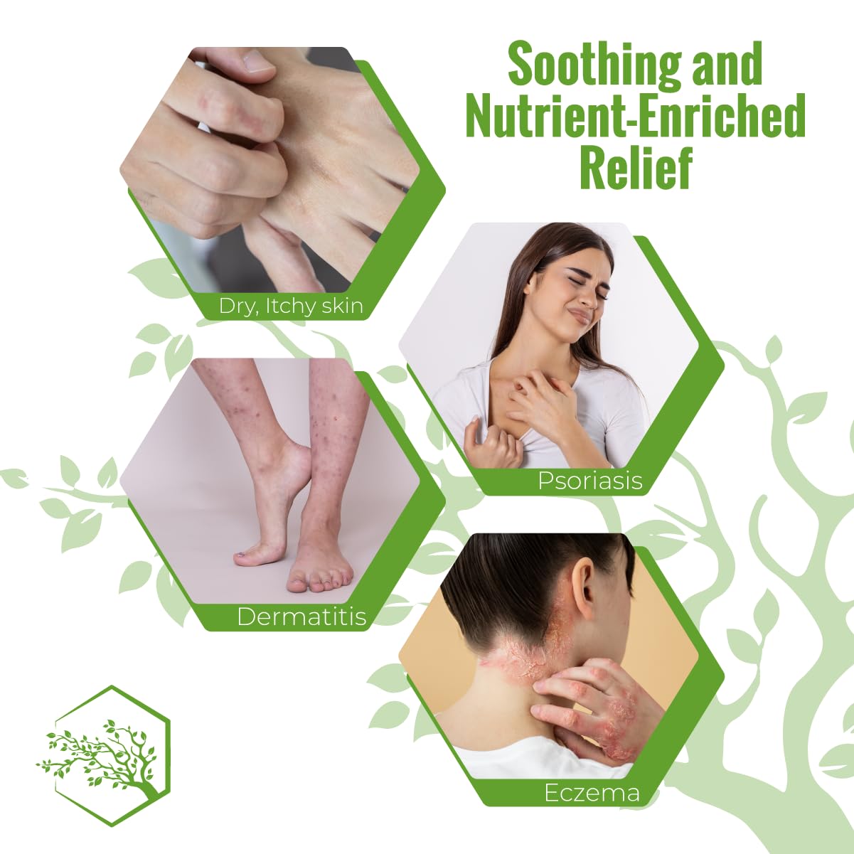 Wild Naturals eczema body wash ingredients featuring Manuka Honey and Aloe Vera