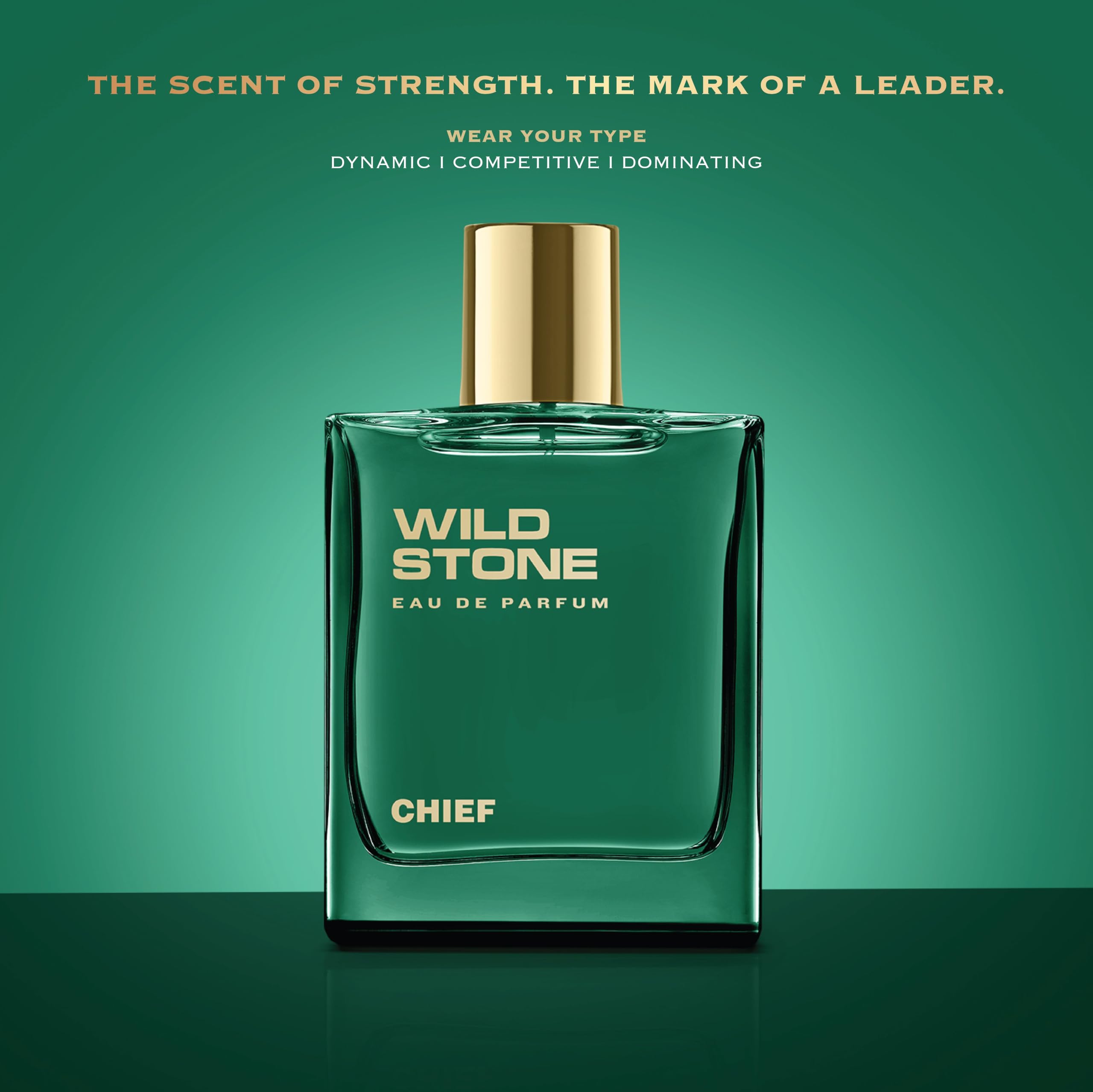 Wild Stone Chief EDP mandarin and bergamot top notes for an invigorating opening.