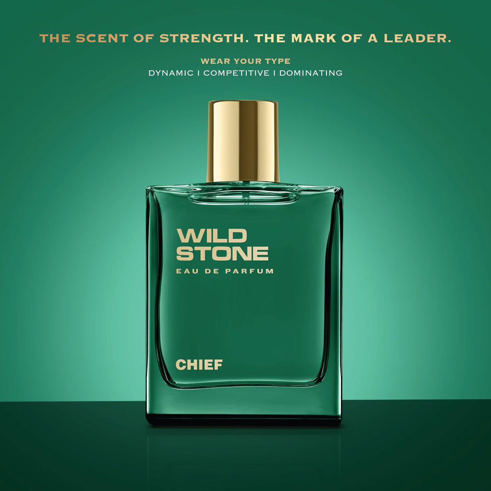 Wild Stone Chief EDP mandarin and bergamot top notes for an invigorating opening.