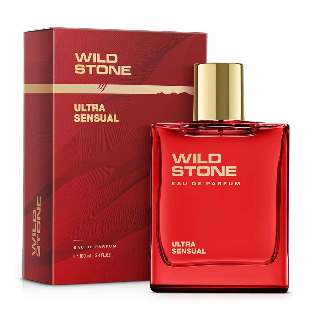Wild Stone Ultra Sensual EDP bottle close-up shows bold fragrance.