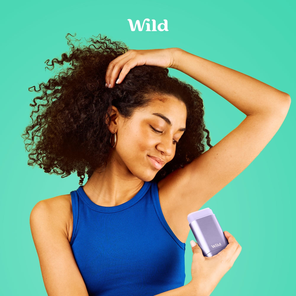 Wild vegan cruelty-free deodorant symbol emphasizes ethical daily use.