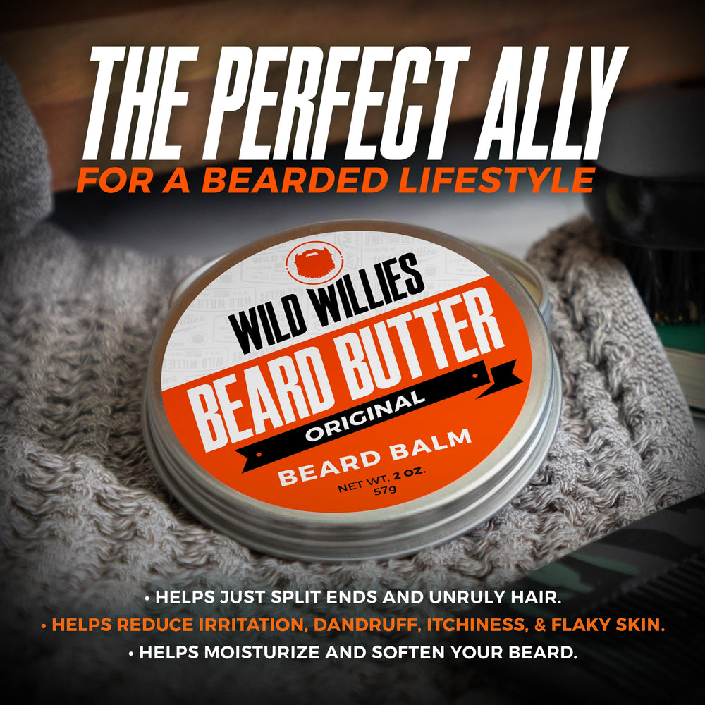 Wild Willies beard boost serum bottle shown, supporting softer beard and improved manageability