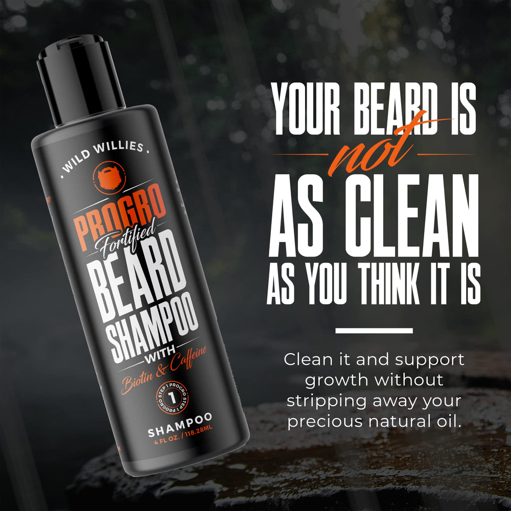 Creamy lather from Wild Willies beard shampoo ready to cleanse