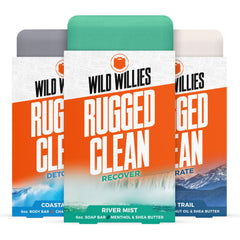 Wild Willies Coastal Drift bar soap showing rugged scent for fresh daily use