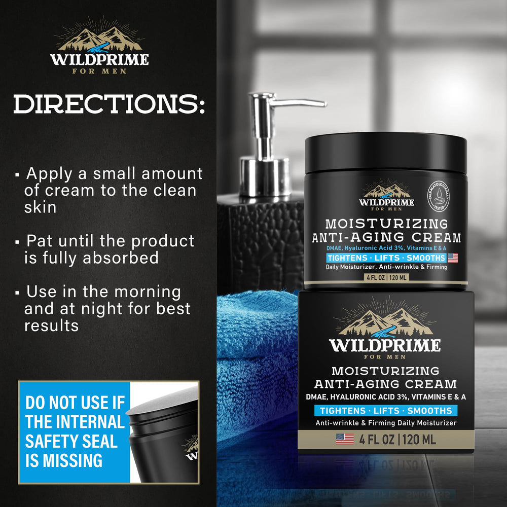 WildPRIME day and night moisturizer supports daily skincare routine.