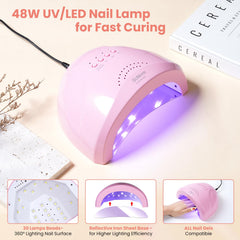 Wilfniee acrylic powder in three colors enables durable DIY nails.