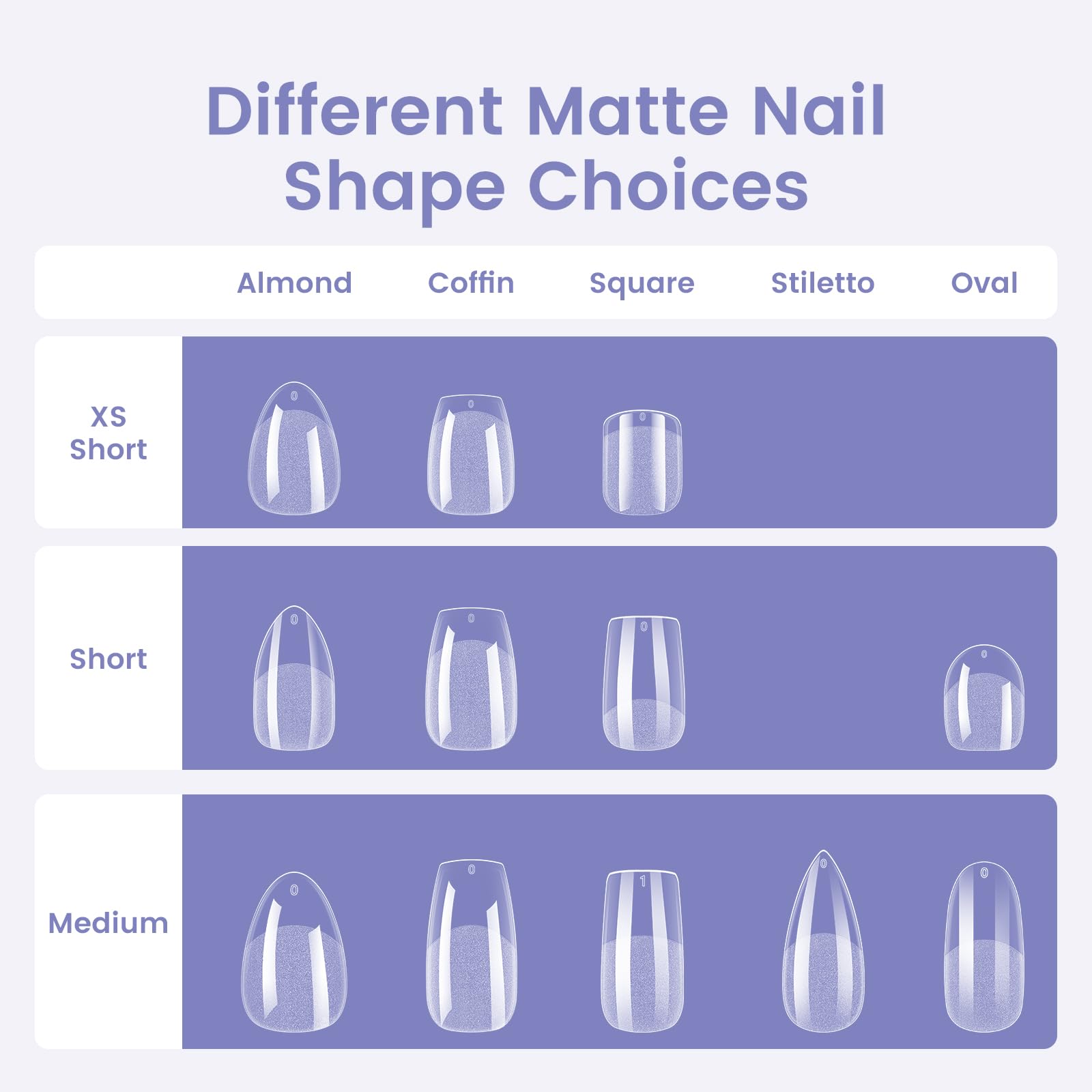 Wilfniee clear full-cover tips for versatile nail art.