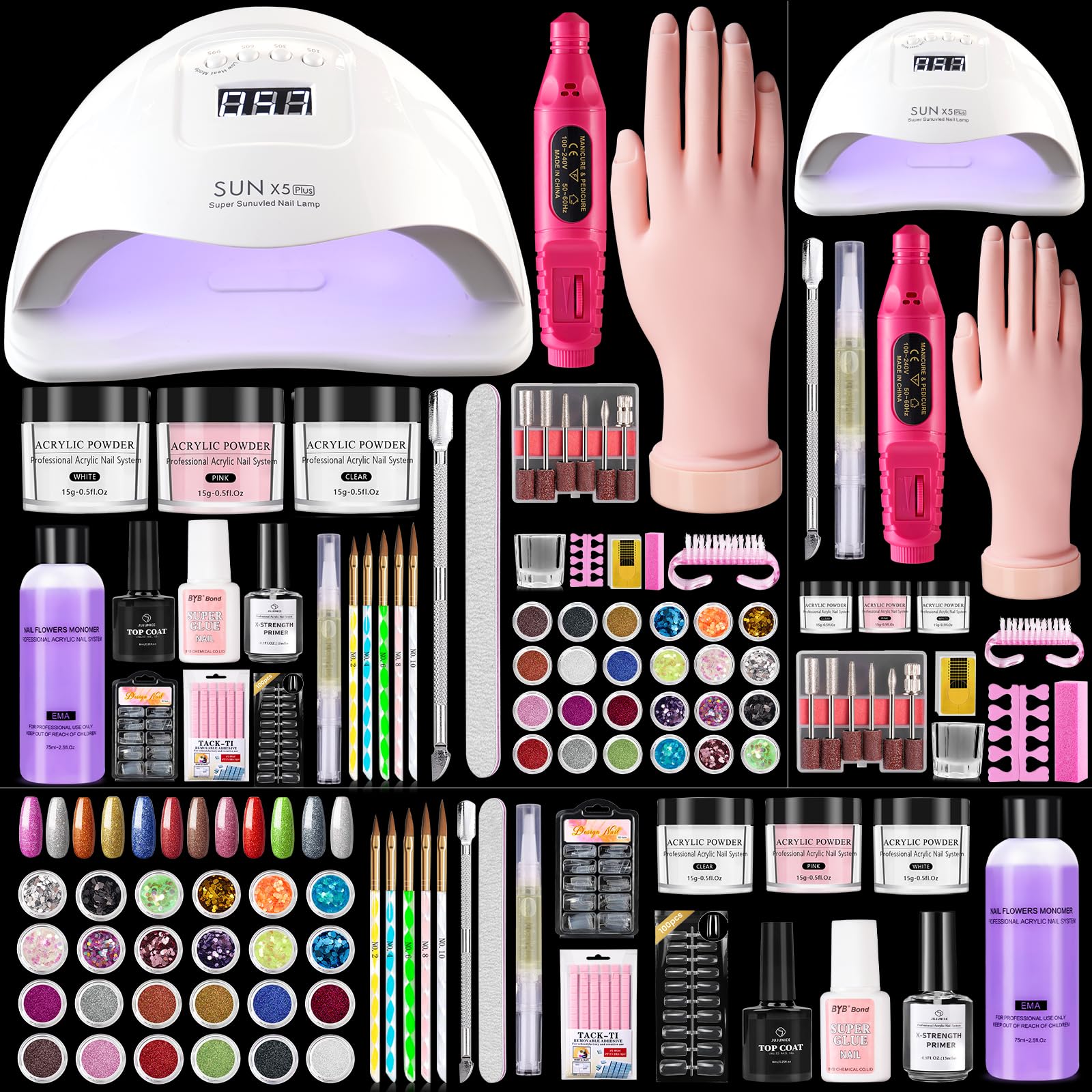 Wilfniee Nail Kit for Beginners bundle for at-home practice and salon-quality nails.