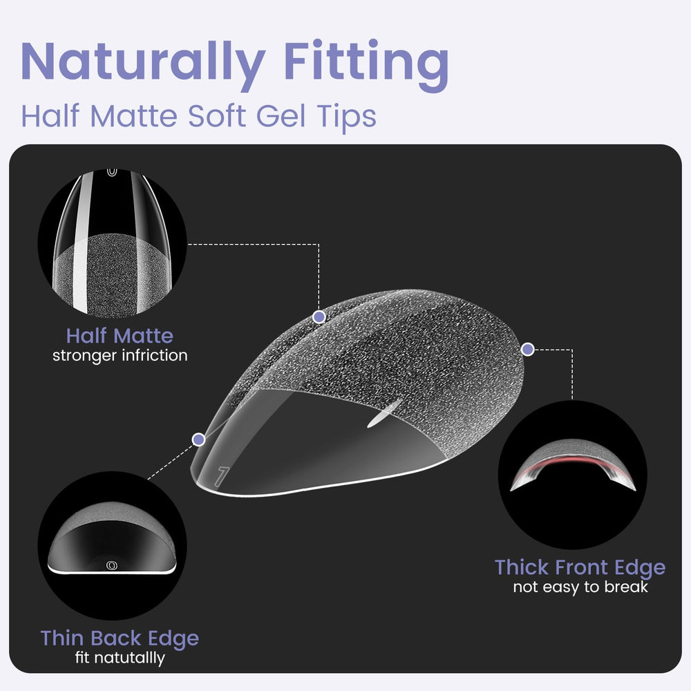 Wilfniee semi-frosted inner finish improves fit without filing.