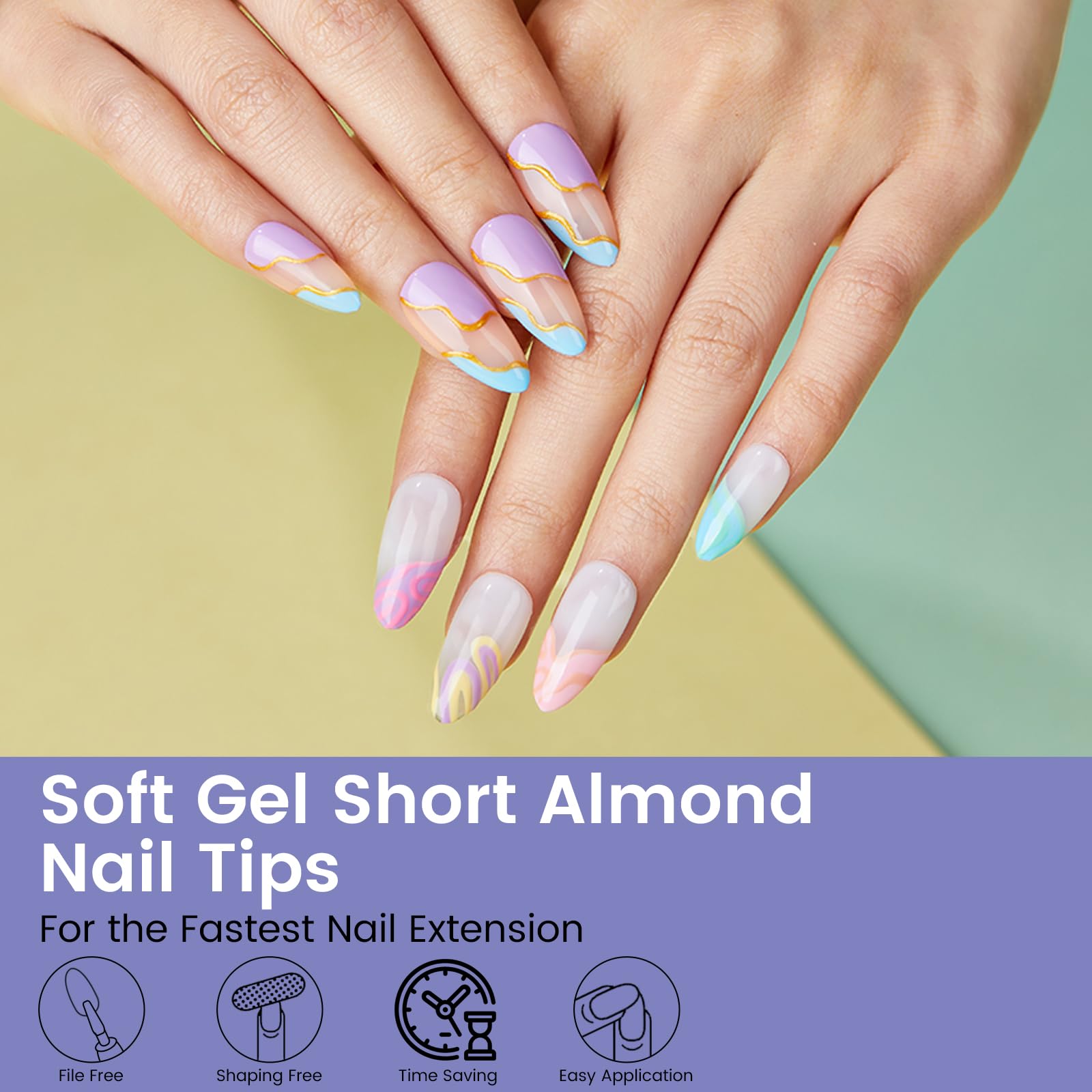 Wilfniee twelve sizes provide full coverage for many nail shapes.