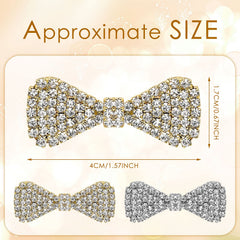 Willbond crystal rhinestone hair clip silver adds shine for everyday styling