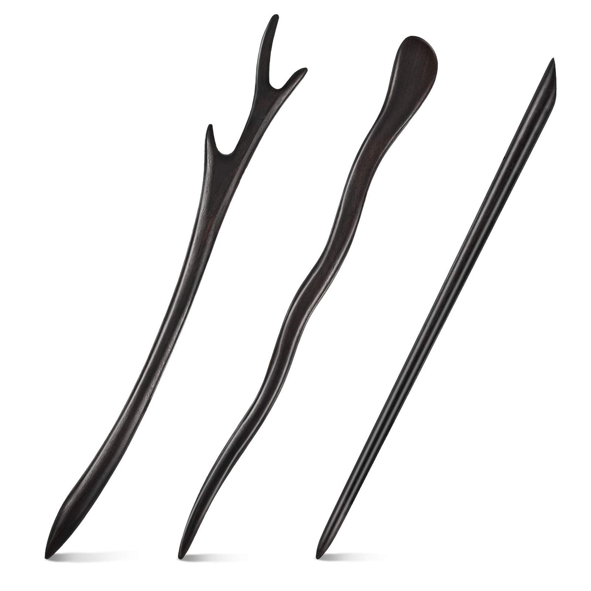 Willbond ebony hair stick classic style for secure, elegant buns