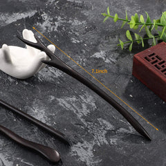 Willbond ebony hair stick dragon horn style adds drama and hold