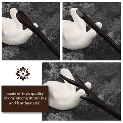 Willbond ebony hair stick snake dance style creates sculpted updos