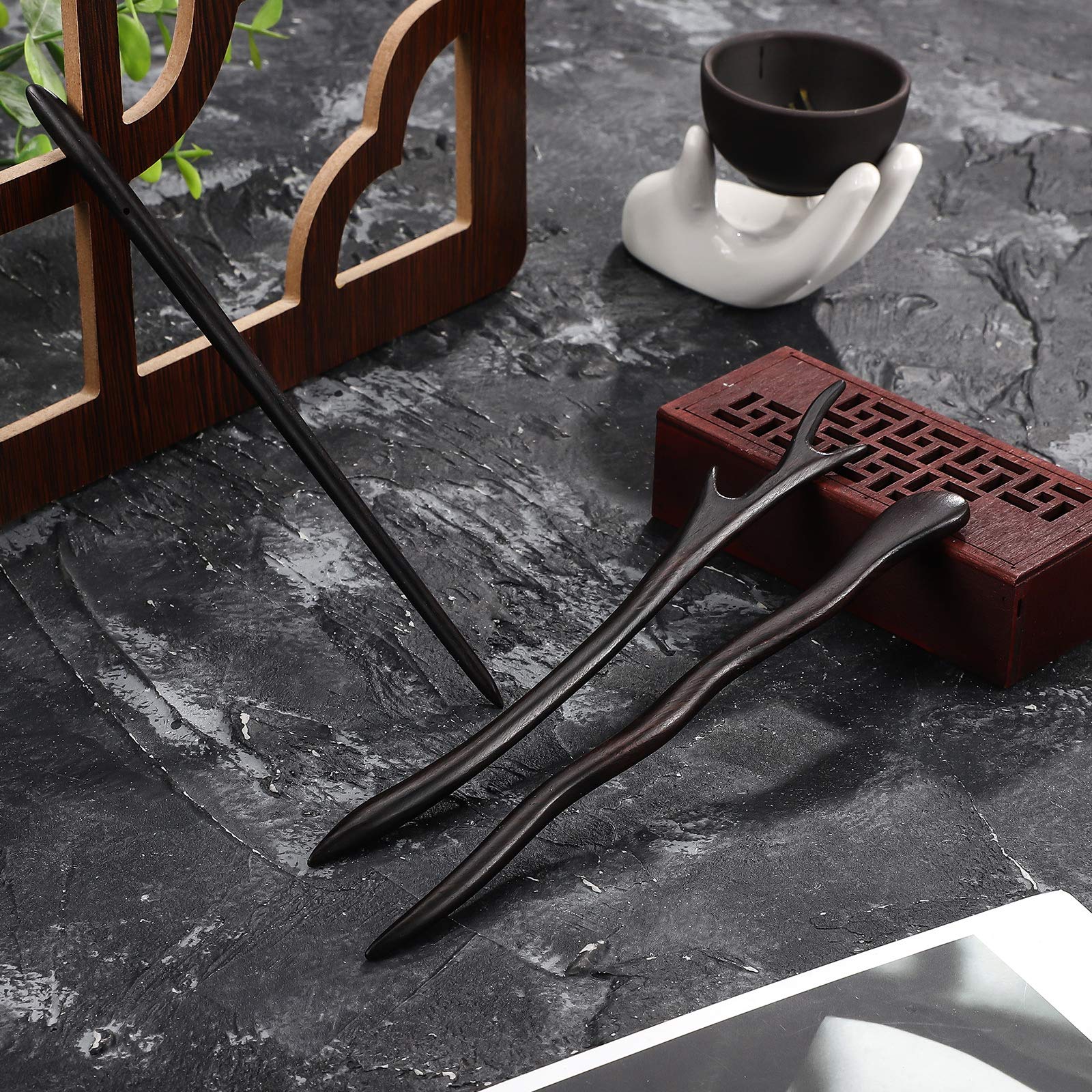 Willbond ebony hair stick wedding-ready accessory for formal looks