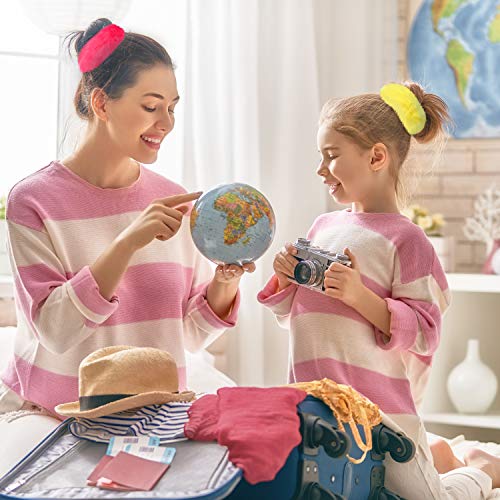 WILLBOND fuzzy scrunchies gift display ideal colorful present for friends.
