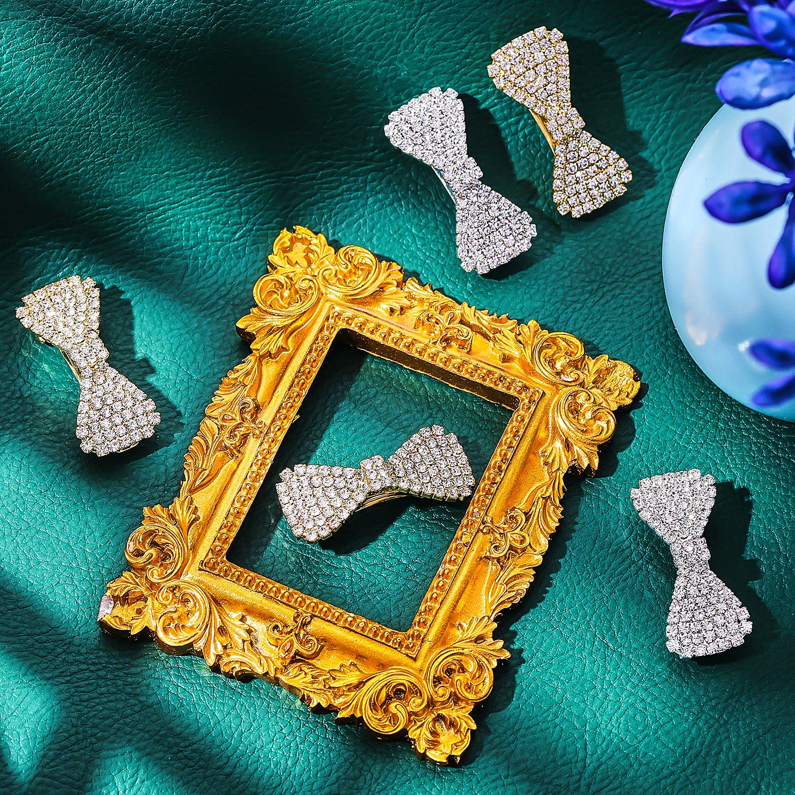 Willbond rhinestone barrette close-up on sturdy alloy for daily wear