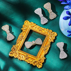 Willbond rhinestone barrette close-up on sturdy alloy for daily wear