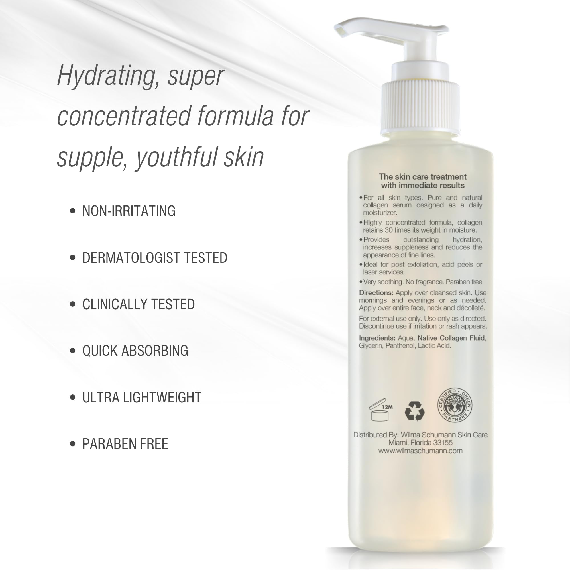 WILMA SCHUMANN bottle on bathroom shelf ready for daily skincare routine