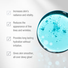 Applying Wilma Schumann Oxygen Serum to skin for quick absorption and improved texture.