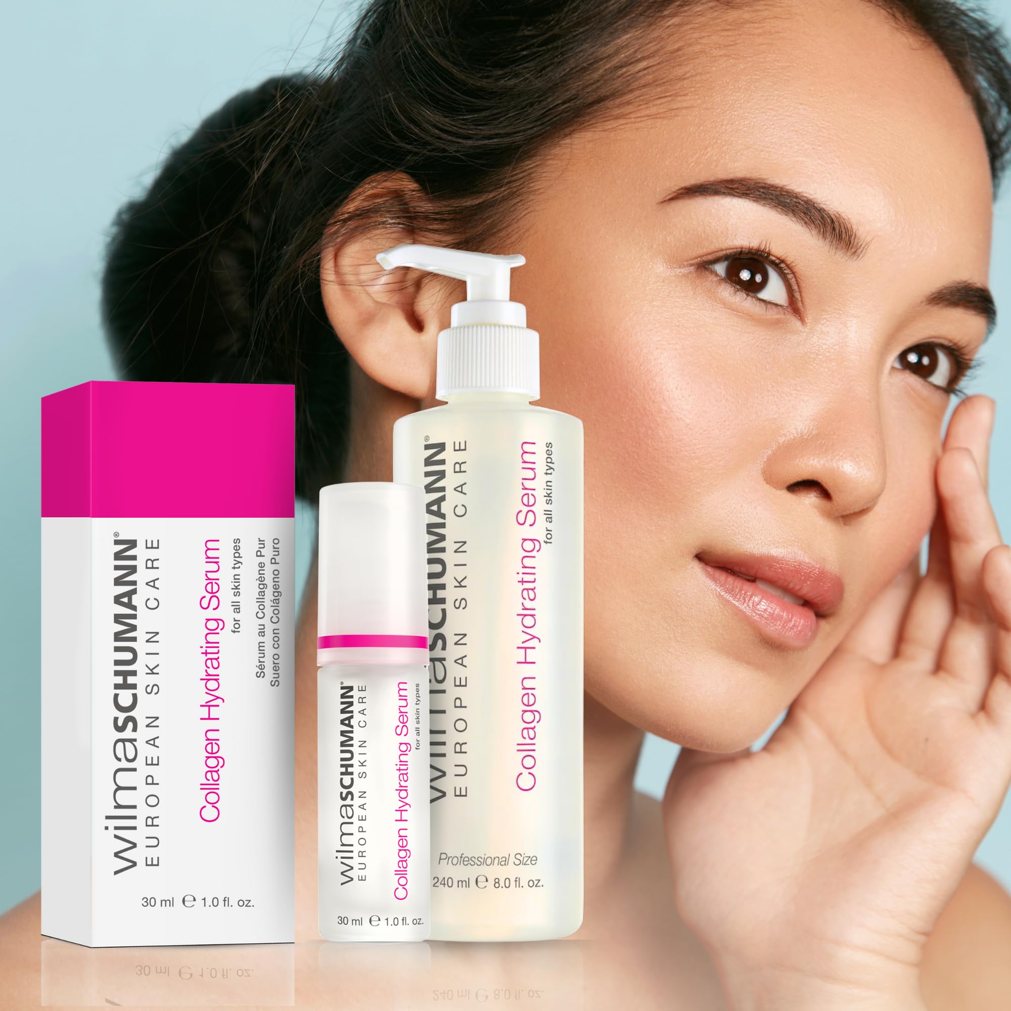 WILMA SCHUMANN serum texture close-up showing lightweight hydration