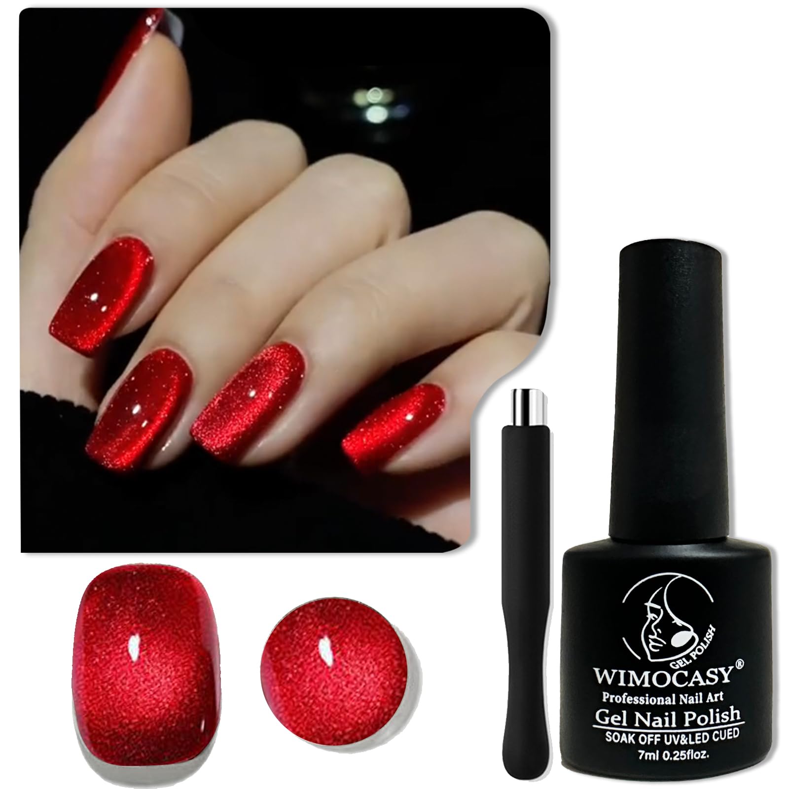Wimocasy magnet pattern style demonstrates customized nail art possibilities.