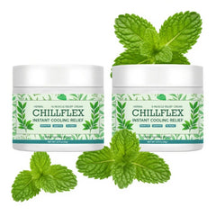 Winblot CHILLFLEX menthol cream jar close-up showing cooling relief for muscles.