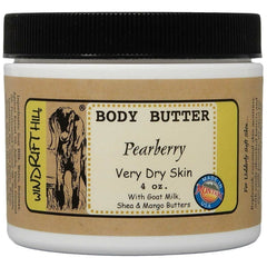 Windrift Hill 4oz body butter Pearberry nourishes dry skin for velvety hands and feet.
