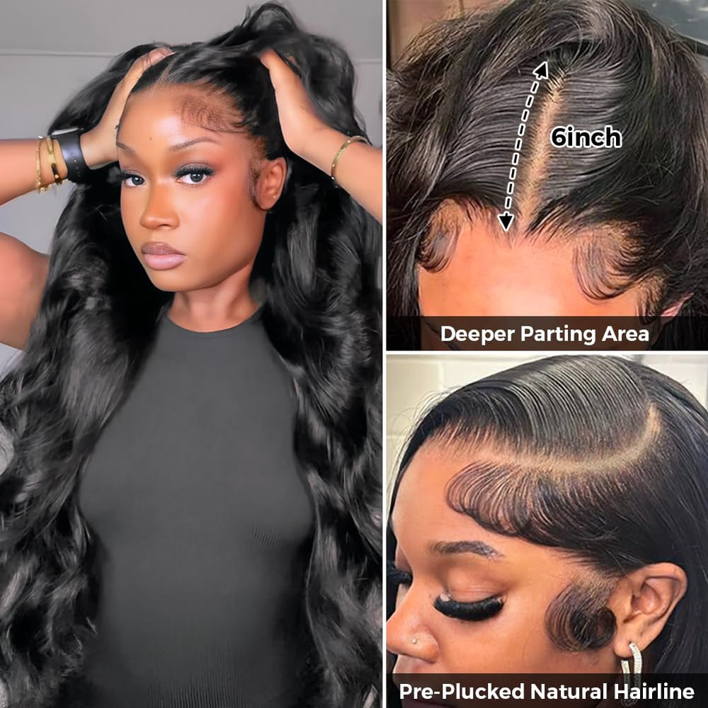 Wingirl 200% density body wave hair for a fuller look