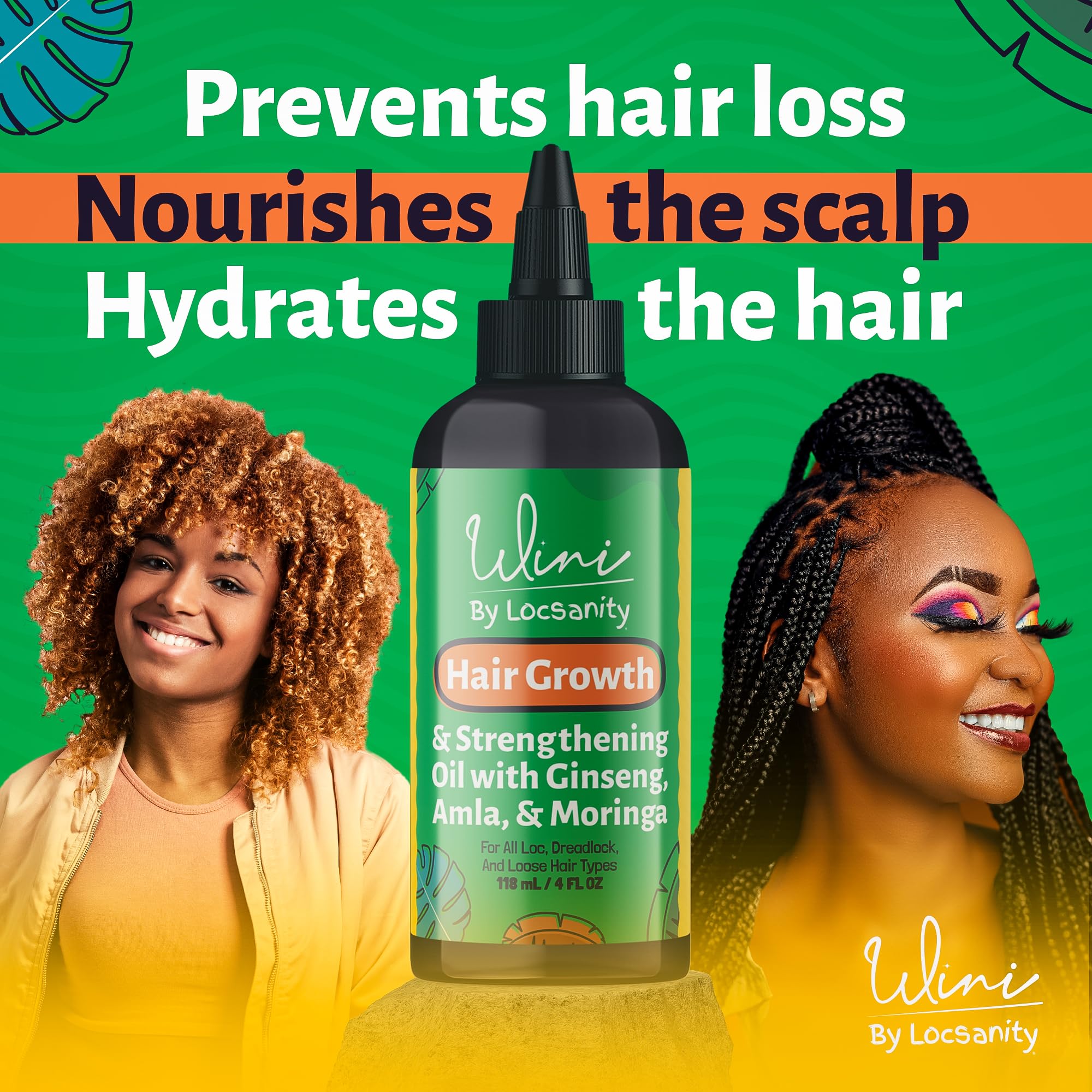 Locs close-up highlights oil sheen and easier manageability.