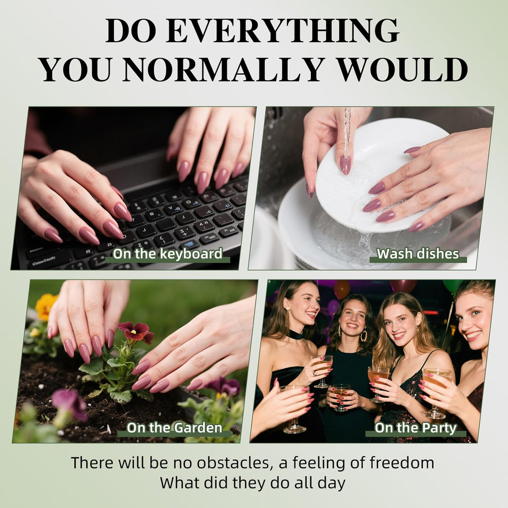 WiniBeauty gift-ready Moonlit Pearl nails for a stylish surprise