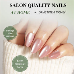 WiniBeauty nail glue included for long-lasting wear up to two weeks.