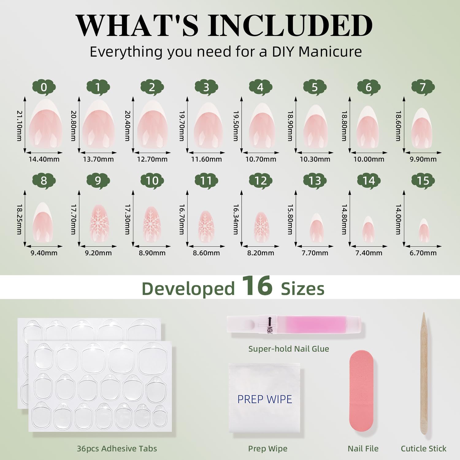 WiniBeauty Winter press-on nails kit for at-home glamour