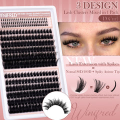 Winifred 279pcs lash collection for long-lasting DIY experimentation.