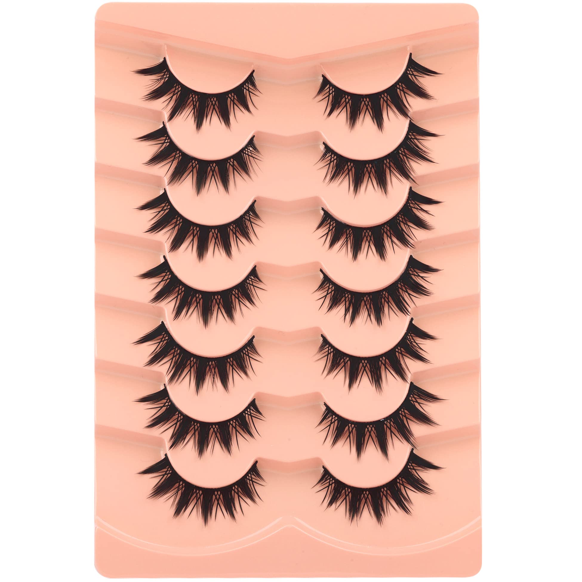 Winifred anime wispy cat eye lashes show bold manga flair.